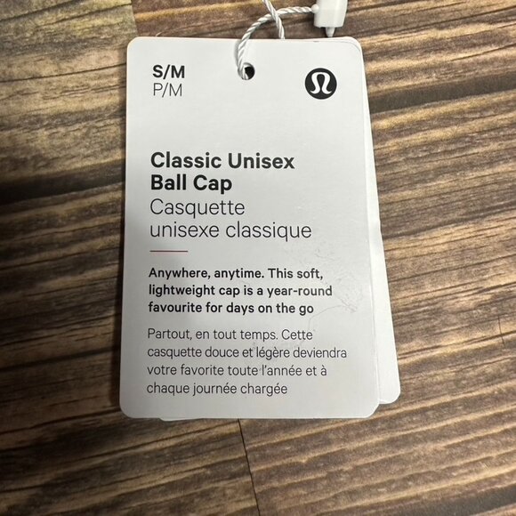 Lululemon Classic Ball Cap Adjustable "Meet You Courtside" NWT S/M (TRNV/WHT) - Picture 12 of 13